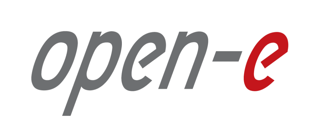 Logo de la empresa del software de almacenamiento de datos bassados en IP Open-E