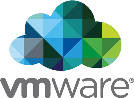 Logo de la empresa de softwares de virtualización vmware